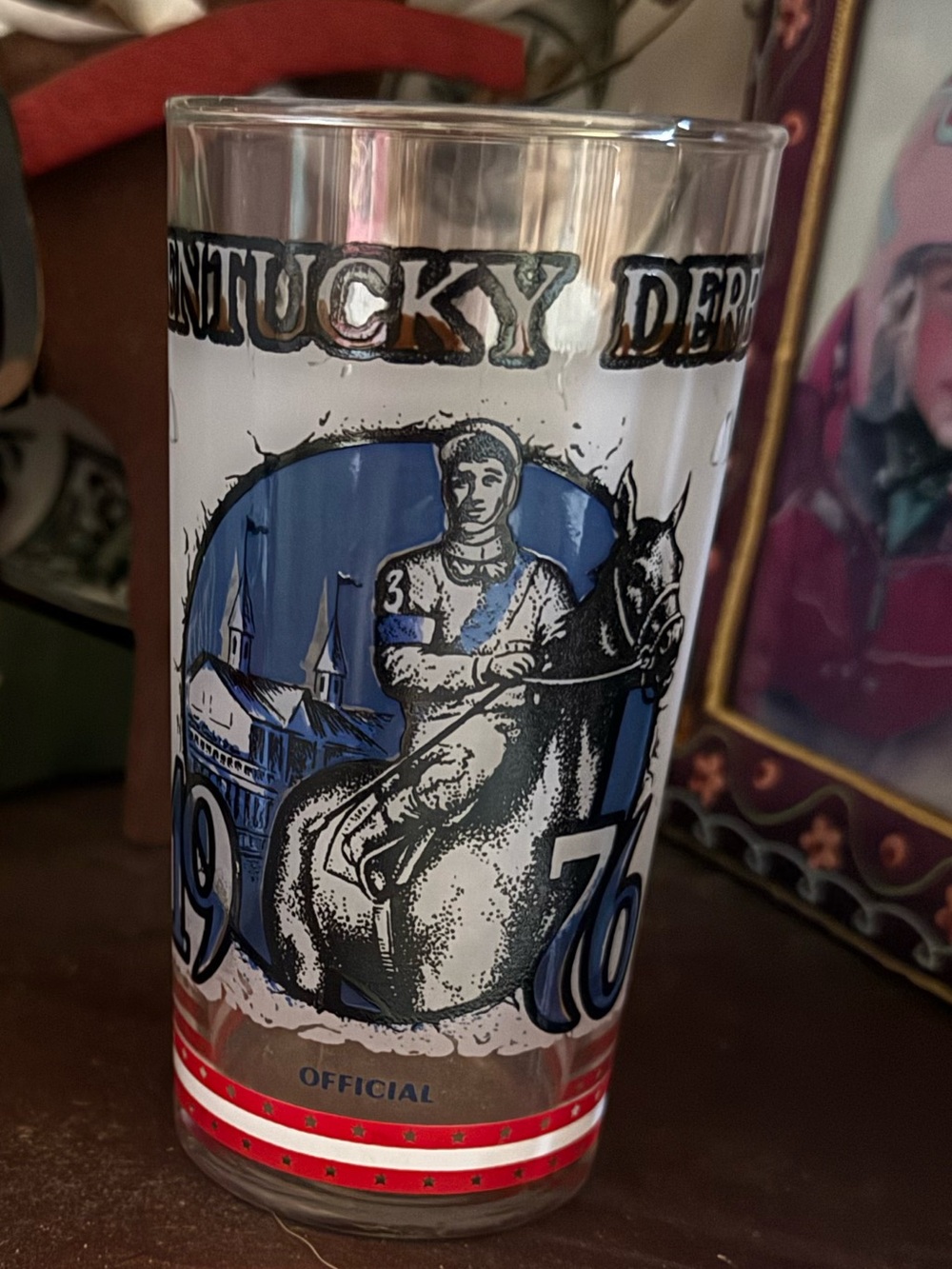 1976 Kentucky Derby Run for the Roses Mint Julep Souvenir Glass